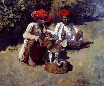 Edwin Lord Weeks : The Snake Charmers, Bombay